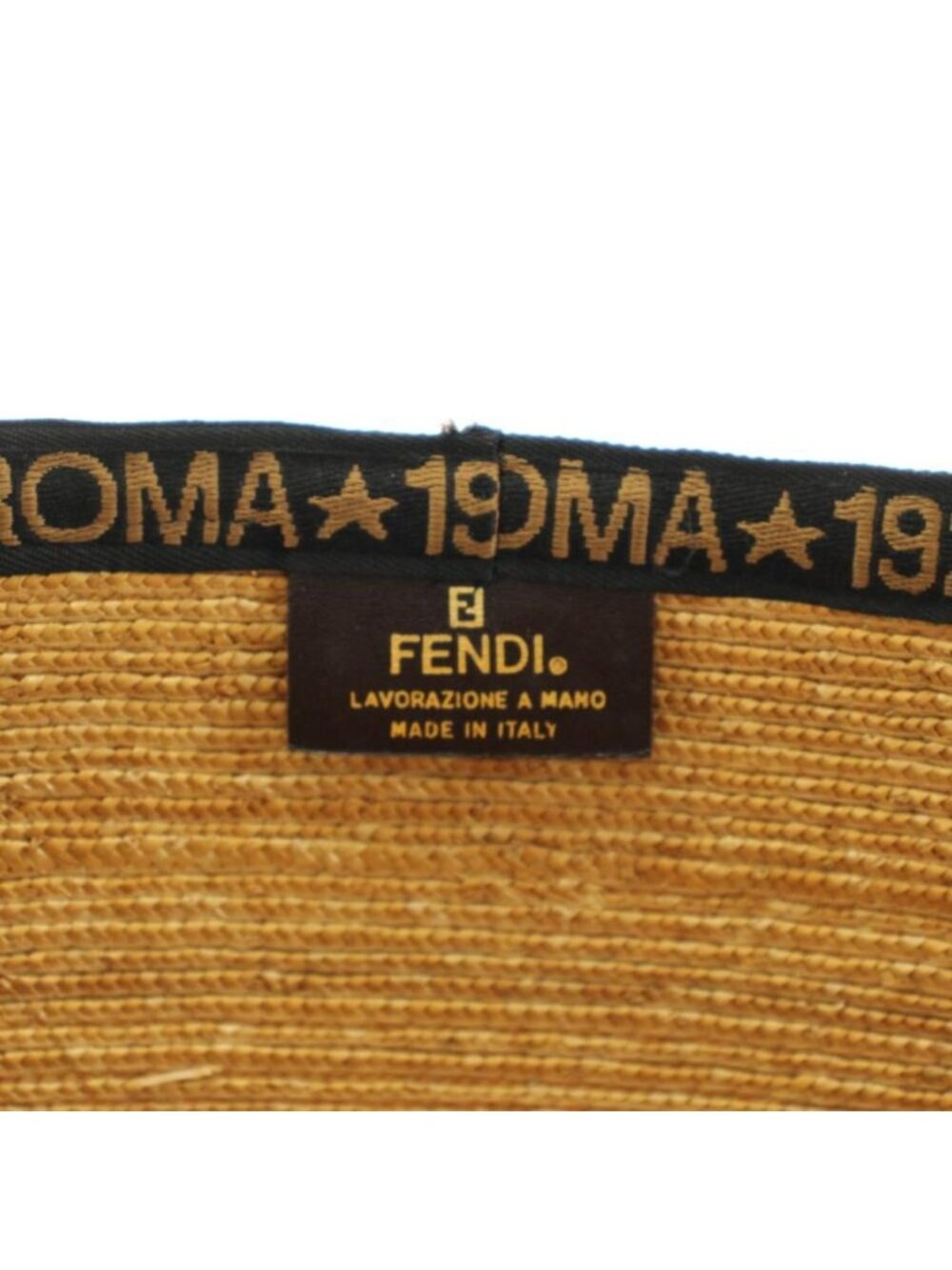 Fendi Basket Tote Logo Beige Black - Picture 3 of 6